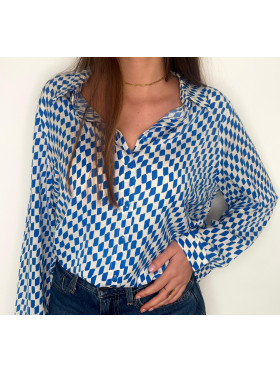 TOP AFRIALE BLEU