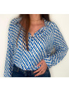 TOP AFRIALE BLEU