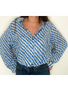 TOP AFRIALE BLEU