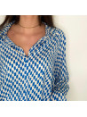 TOP AFRIALE BLEU