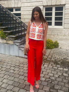 PANTALON LULU ROUGE