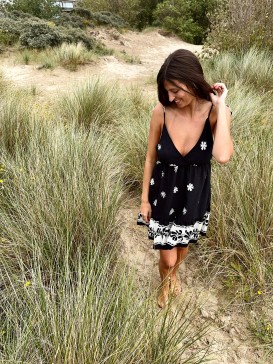 ROBE LAM NOIRE